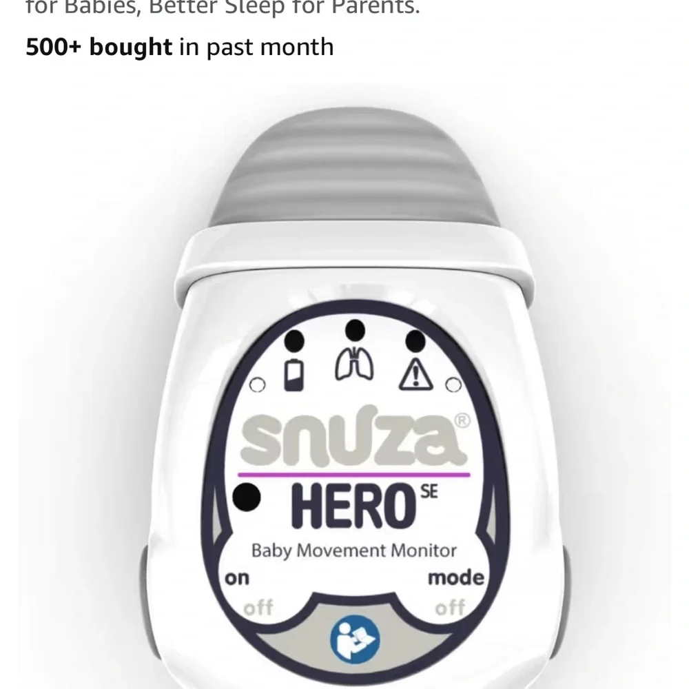 Hero SE Baby Movement Monitor - White and Gray